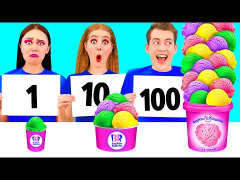 Видео: 100 Слоев Еды Челлендж | Смешные Ситуации с Едой от Parara Best