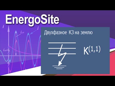 Видео: Электромагнитные переходные процессы. Двухфазное КЗ на землю. (9)