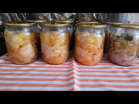 Видео: Домашняя куриная тушёнка с морковкой | Рецепт заготовки на зиму