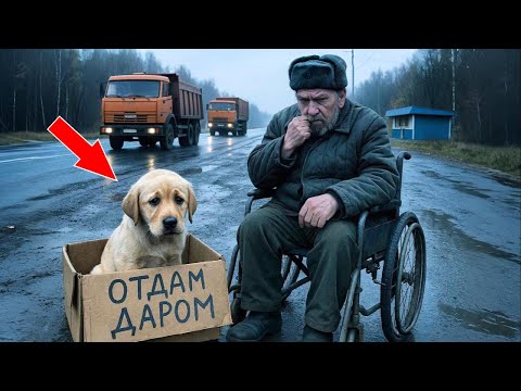 Видео: Щенок плакал в коробке... Реакция ЗЛОГО инвалида шокировала всех!
