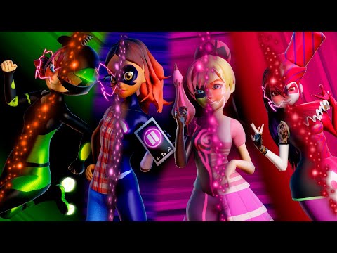 Видео: Леди Баг и Супер-Кот |  Akumatized Girls Transformations