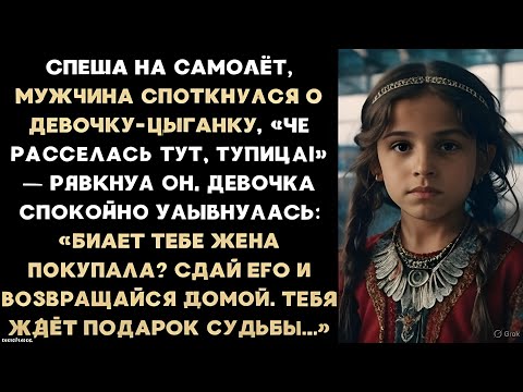 Видео: Спеша на самолёт, мужчина споткнулся о девочку-цыганку. "Че расселась тут, тупица!" - рявкнул он...