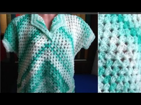 Видео: Продолжаем вязать кофточку из 2 половинок квадрата Часть 2