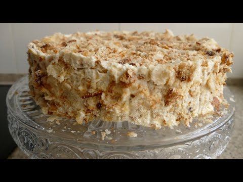 Видео: Торт Наполеон за 15 минут без выпечки из 3 ингредиентов! Рецепт вкусный и ленивый!
