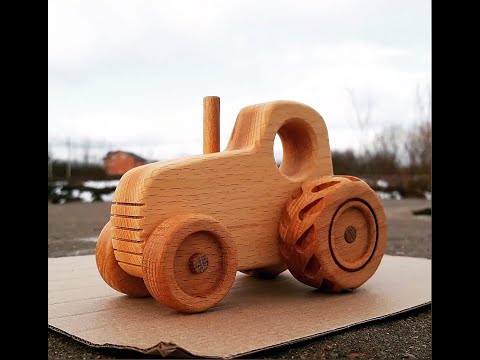 Видео: How to make a wooden tractor/ Как сделать деревянный трактор