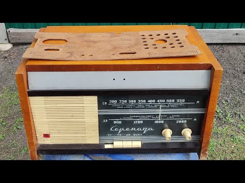 Видео: Интересные нюансы в ходе полной разборки ящика ламповой радиолы СЕРЕНАДА #oldradio