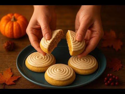 Видео: Тыквенное печенье с корицей, которое пахнет осенью!