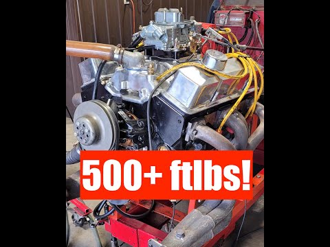 Видео: SBC Stroker 500+ фут-фунтов! 470+ л.с. *Подробности в видео* Крутящий момент Big Block!