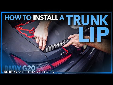 Видео: Как установить карбоновый край багажника на BMW G20 (M340i и 330i)