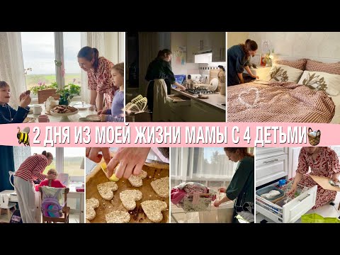 Видео: 🐝2 ДНЯ ИЗ МОЕЙ ЖИЗНИ МАМЫ С 4 ДЕТЬМИ🧼С УТРА И ДО НОЧИ