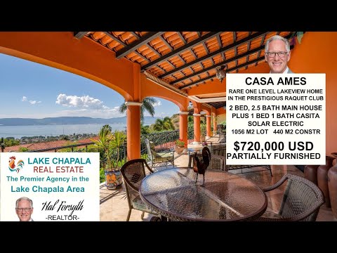 Видео: CASA AMES — РЕДКИЙ ОДНОУРОВНЕВЫЙ ДОМ С ВИДОМ НА ОЗЕРО В ПРЕСТИЖНОМ КЛУБЕ RAQUET