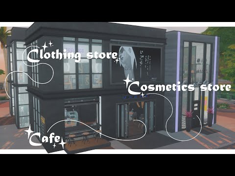 Видео: Магазин одежды и косметики 🛍️ | No CC + Download | The Sims 4