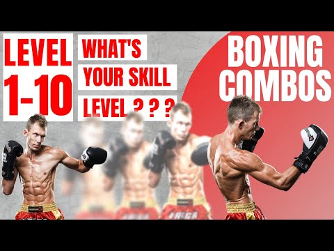 Видео: Боксерские комбинации УРОВНИ 1-10 | Каковы ваши навыки???