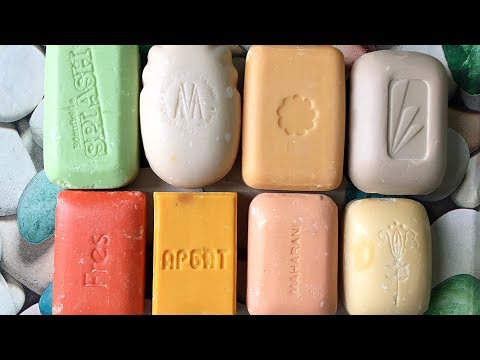 Видео: Советское и импортное старое мыло | Cut soviet and imported old dry soap (NO TALKING)