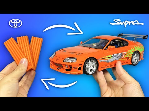 Видео: Превращаю пластилин в копию Toyota Supra из Форсажа за 2 месяца