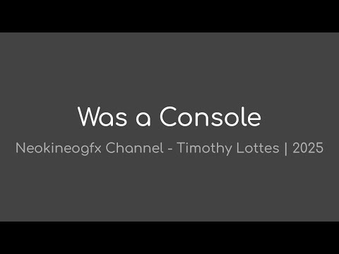Видео: Была консоль