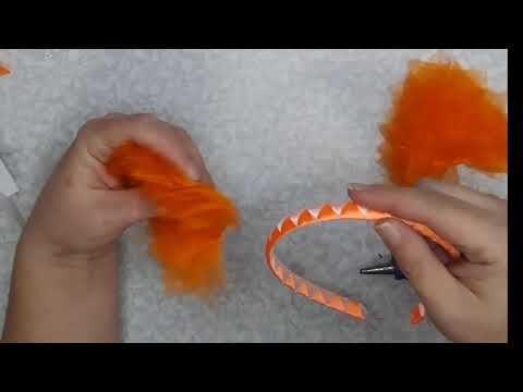 Видео: Мастер класс - как быстро сделать ушки белки для новогоднего костюма