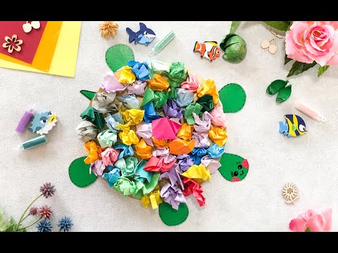 Видео: Простая детская поделка черепаха.