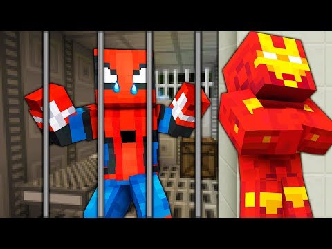 Видео: ЖЕЛЕЗНЫЙ ЧЕЛОВЕК ПОСАДИЛ ЧЕЛОВЕК ПАУК ВОЛОДЯ ЗА РЕШЕТКУ В МАЙНКРАФТ !?