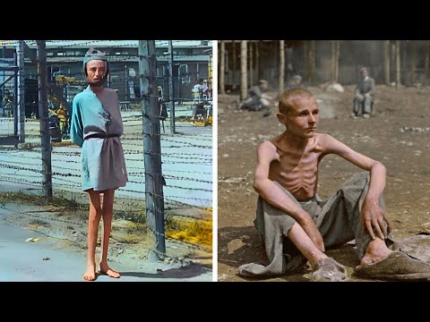 Видео: НЕВИЖДАНИ ДОСЕГА видеа от Аушвиц (Изцяло в цвят)