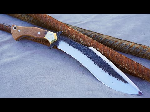 Видео: Изготовление ножа кукри из арматуры