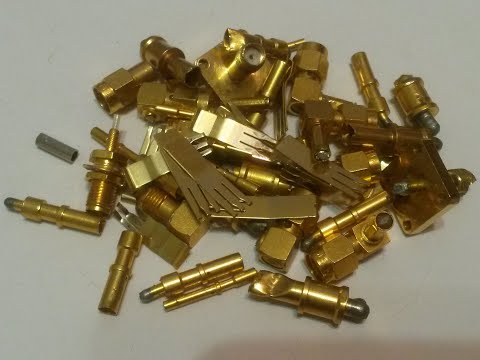 Видео: Сколько золото в разъёмах мобильной связи(проверка)