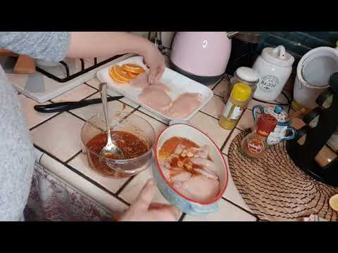 Видео: Сан . Валентино, праздничный  ужин .Пирожное  Павловой , курица  с апельсинами.