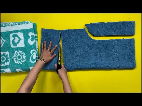 Видео: [DIY] Если у вас есть полотенце для душа, которым вы не пользуетесь, достаньте его.