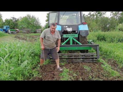 Видео: Испытание глубокорыхлителя для МТЗ 82. Первый выезд глубокорыхлителя Чарлика.