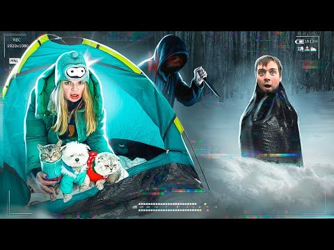 Видео: 24 ЧАСА ВЫЖИВАЕМ В ПАЛАТКЕ В СТРАШНОМ ЛЕСУ! НАС НАШЛИ…