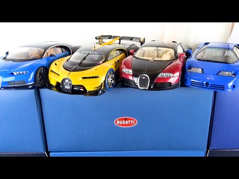 Видео: "АВТОарт 1/18 Bugatti" собрал ♪ EB110 GT, Veyron, Vision, Chiron