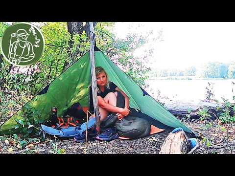 Видео: Одиночный поход 🌲 Ночевка под тентом 🐾 Мой лагерь окружили дикие животные