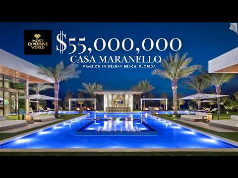 Видео: Внутри особняка Casa Maranello стоимостью 55 миллионов долларов в Делрей-Бич, Флорида | Поместье,...