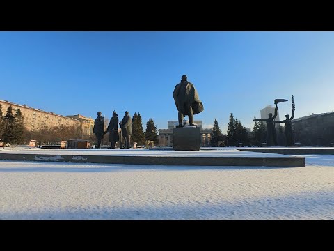 Видео: Зима в Новосибирске - прогулка по центру города на улице Советской | Жизнь в Сибири