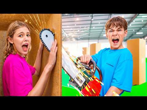 Видео: ЭКСТРЕМАЛЬНЫЕ прятки в гигантских коробках! 😱 Кто победит?