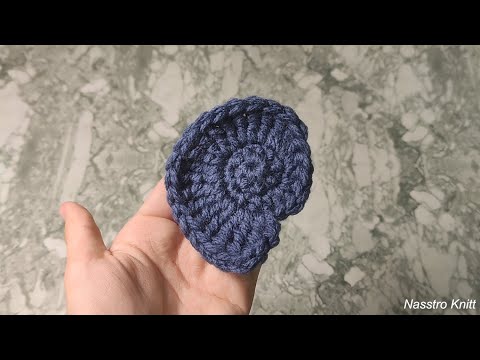 Видео: Ракушка крючком. Подробный мастер-класс.