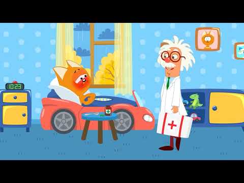 Видео: КОТЭ - Котёнок Котэ ЗАБОЛЕЛ!!! Вызываем ДОКТОРА!