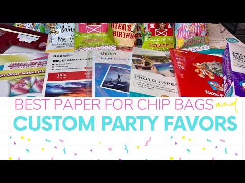 Видео: Лучшая бумага для пакетов для чипсов и фирменных сувениров для вечеринок: полное руководство