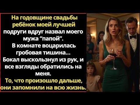 Видео: На годовщине свадьбыребёнок моей лучшей подруги вдруг назвал моего мужа “папой”.В комнате воцарила