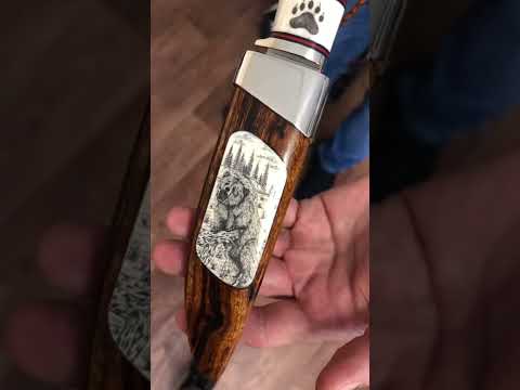 Видео: Эксклюзивный очень дорогой нож ручной работы сталь S390