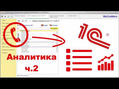 Видео: Интеграция телефонии и 1с Модуль Журнал звонков и аналитические отчёты Журнал звонков