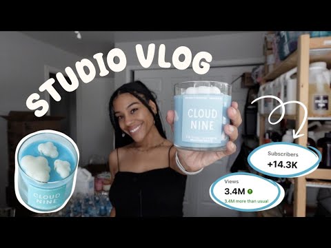Видео: Свеча, которая сделала меня вирусной ✨ Студийный видеоблог № 1 ✨ Создание Cloud Nine