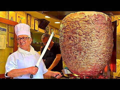 Видео: 81-летний ДЕДУШКА приготовил 250 кг ШАУРМЫ | Стамбульские Экстремальные Гастрономические Туры