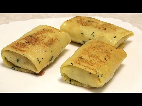 Видео: Рецепт в копилочку, Блинчики с рубленым мясом и сыром/Сrepes with chicken meat