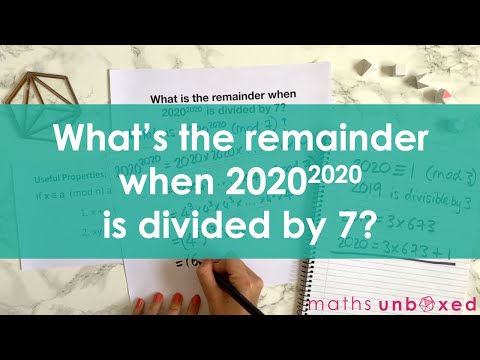 Видео: ■ Какой остаток получится при делении 2020^2020 на 7? | Модульная арифметика, вопрос 5