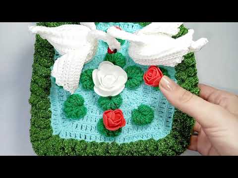 Видео: Лебедь крючком + применение - подробный Мастер-класс