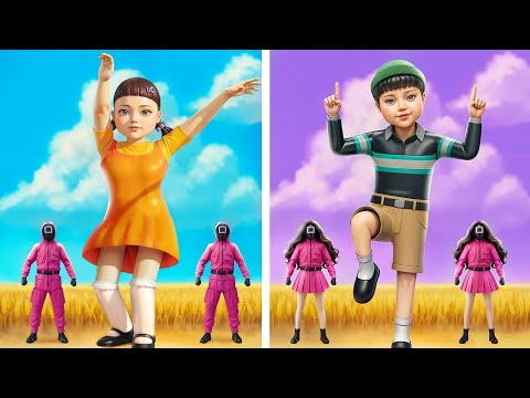 Видео: Ми збудували ВЕЛЕТЕНСЬКЕ двоярусне ліжко для ляльки зі Гри в кальмара! Squid Game у реальному житті!