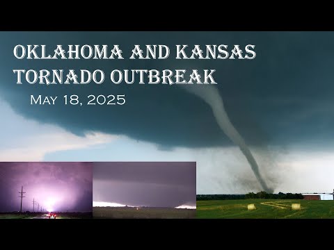 Видео: Вспышка торнадо в Техасе, Оклахоме и Канзасе | 18 мая 2025 г.