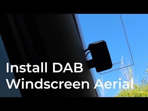 Видео: Установка антенны DAB на лобовое стекло