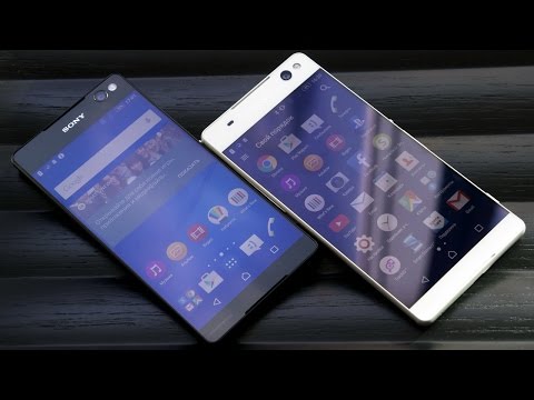 Видео: Sony Xperia M5 и C5 Ultra: быстрый обзор (preview)